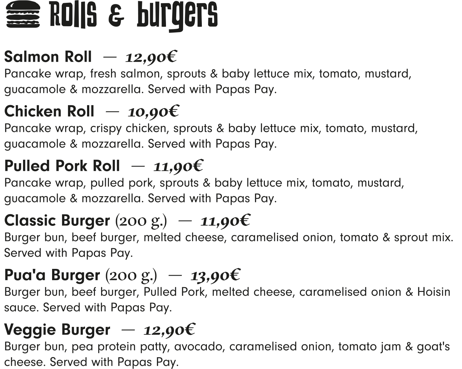Rolls & Burgers
